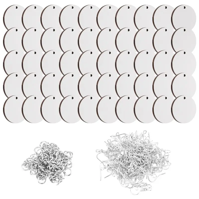 A18P-50Pcs Round Sublimation Blank Earrings With Earring Hooks And Jump Rings Unfinished Heat Transfer Earrings
A18P-50Pcs Round Sublimation Blank Earrings With Earring Hooks And Jump Rings Unfinished Heat Transfer Earrings