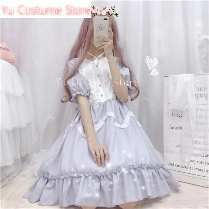 Japanese Sweet Lolita Op Dress Women Gothic Detachable Sleeves Princess Party Dresses Victorian Girly Harajuku Kawaii Yu Costume
Japanese Sweet Lolita Op Dress Women Gothic Detachable Sleeves Princess Party Dresses Victorian Girly Harajuku Kawaii Yu Costume