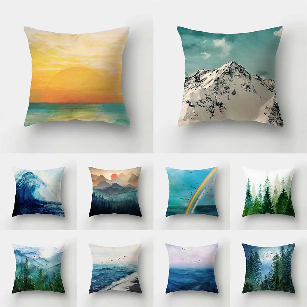Blue Sea Landscape Ink Scenery Print Pattern Cushion Cover Home Living Room Sofa Decorative Pillow 40X40CM
Blue Sea Landscape Ink Scenery Print Pattern Cushion Cover Home Living Room Sofa Decorative Pillow 40X40CM