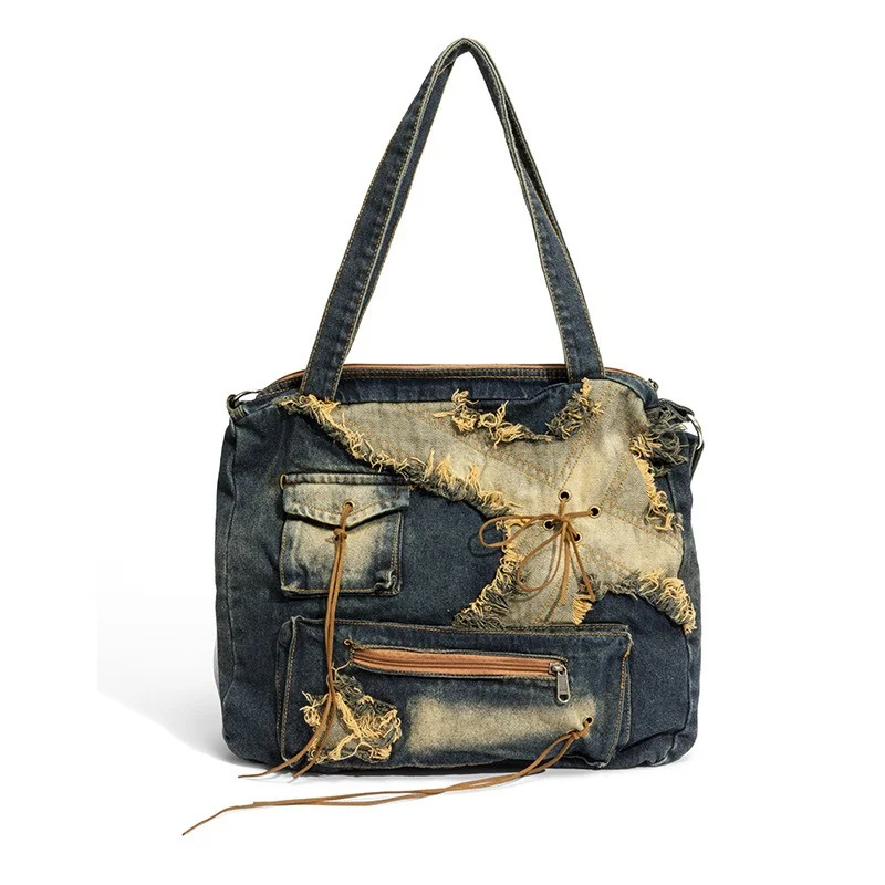 Nesitu High Quality Denim Large Capacity A4 Women Shoulder Messenger Bag Handbag Cross Body Lightweight Blue Black M250301
Nesitu High Quality Denim Large Capacity A4 Women Shoulder Messenger Bag Handbag Cross Body Lightweight Blue Black M250301