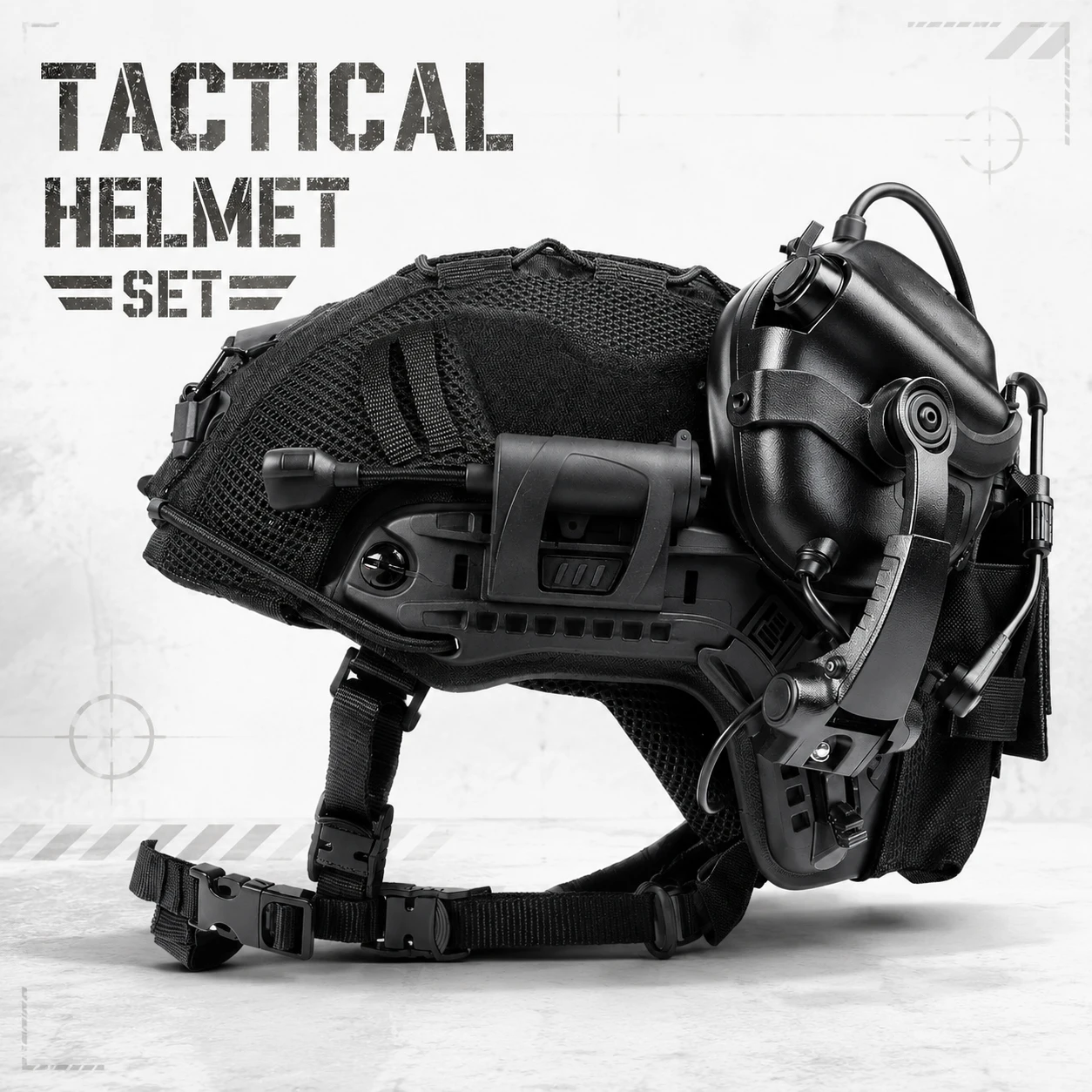 Tactical Airsoft Helmet Set FAST ABS Bump Helmet Military Paintball Full Gear with Headset Light Battery Pouch Cover CS Game
Tactical Airsoft Helmet Set FAST ABS Bump Helmet Military Paintball Full Gear with Headset Light Battery Pouch Cover CS Game