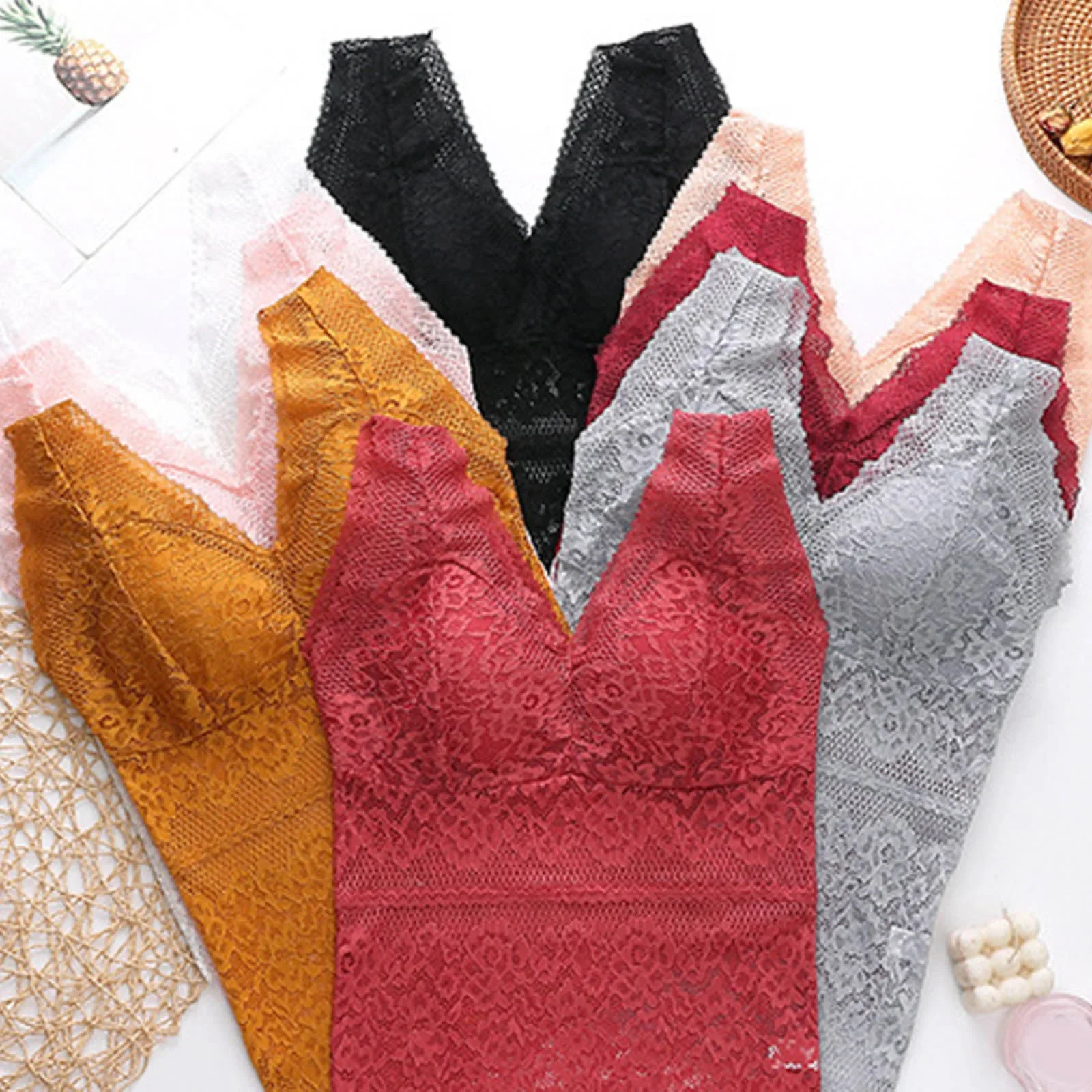 Women Lace Bra Sets Seamless Underwear Backless Vest Sexy Panties Padded Female Intimates Bralette Lingerie Ultrathin Briefs
Women Lace Bra Sets Seamless Underwear Backless Vest Sexy Panties Padded Female Intimates Bralette Lingerie Ultrathin Briefs