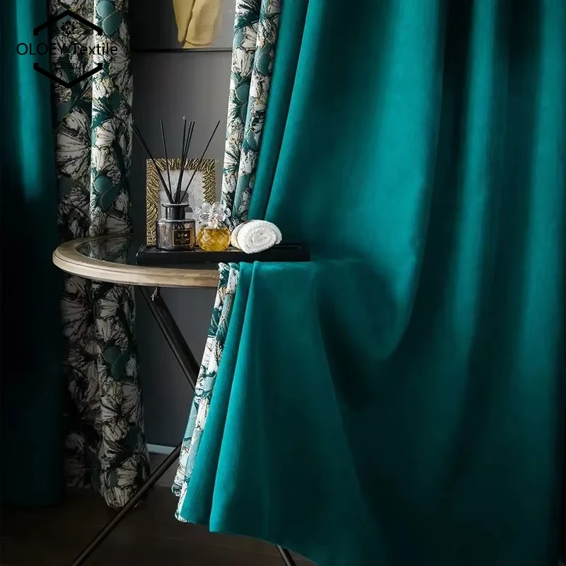 Custom American Retro Jacquard Green Ginkgo Stitching Blackout Curtains for Living Dining Room Bedroom Thermal Insulated Drapes
Custom American Retro Jacquard Green Ginkgo Stitching Blackout Curtains for Living Dining Room Bedroom Thermal Insulated Drapes