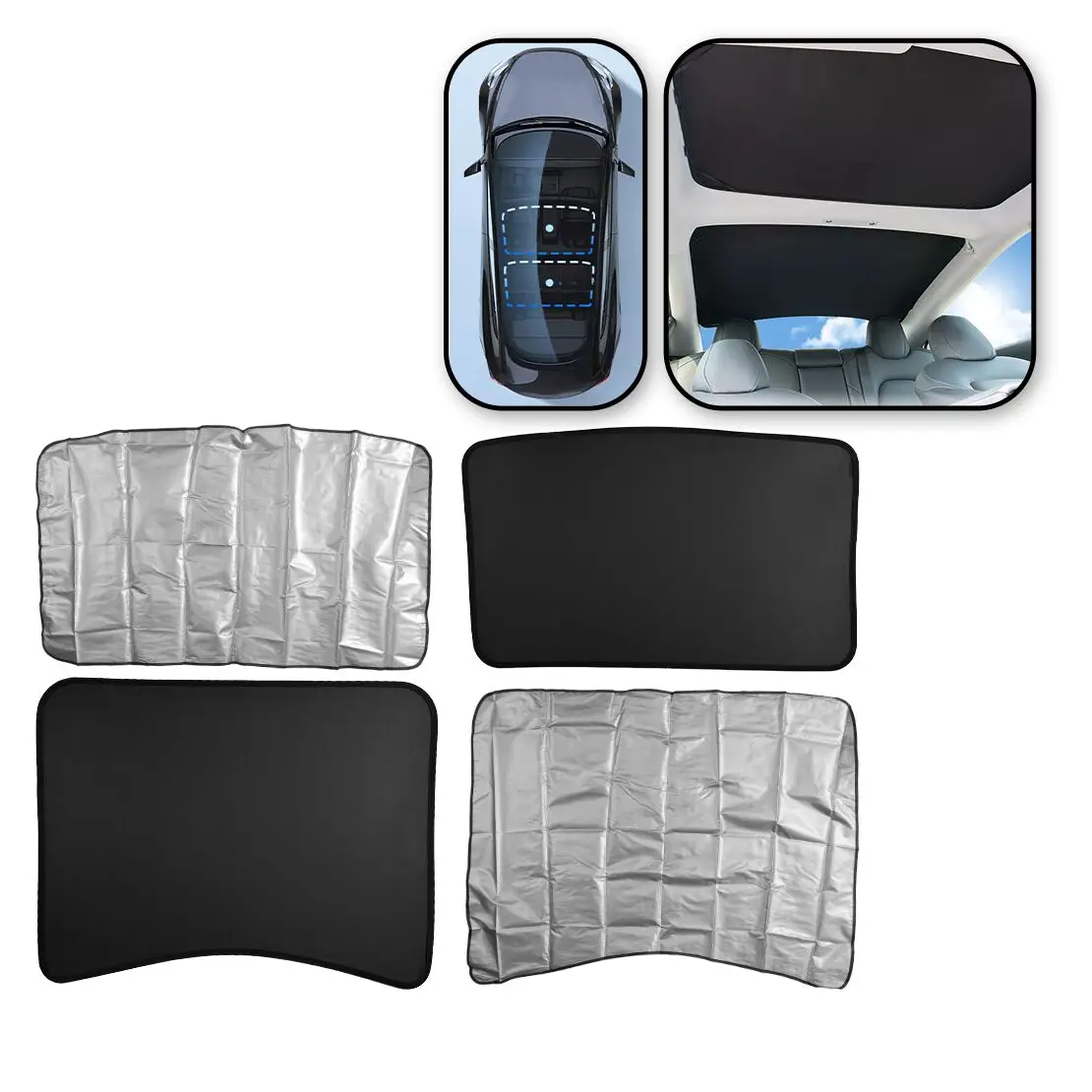 Roof Sunshade Cover Front & Rear Top Window Sun Heat Mesh Fit for Tesla Model 3 2021 2022 2023 2024 New
Roof Sunshade Cover Front & Rear Top Window Sun Heat Mesh Fit for Tesla Model 3 2021 2022 2023 2024 New