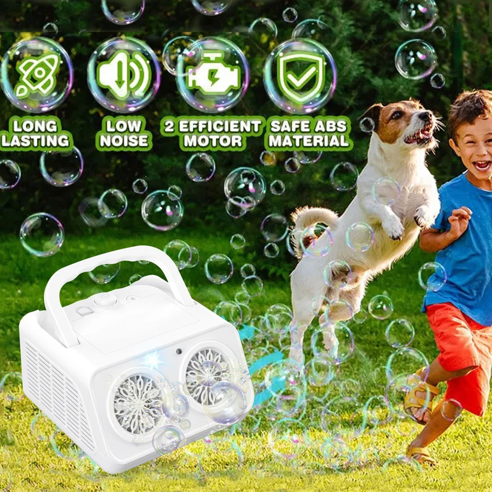 Автоматический генератор мыльных пузырей для детей, 26 отверстий, портативный, высокопроизводительный, для свадеб, улицы, дома, кемпинга
Автоматический генератор мыльных пузырей для детей, 26 отверстий, портативный, высокопроизводительный, для свадеб, улицы, дома, кемпинга