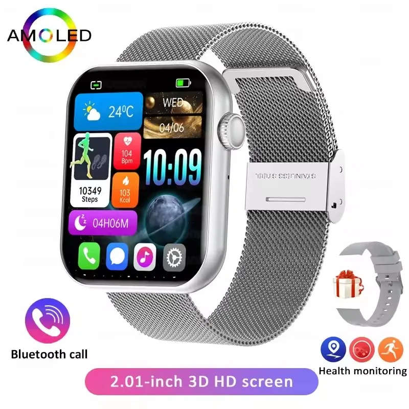 Bluetooth Call Smart Watch Women Health Monitor Watch Customizable Dial Fitness Sports Waterproof Watch Men Android IOS 2026 New
Bluetooth Call Smart Watch Women Health Monitor Watch Customizable Dial Fitness Sports Waterproof Watch Men Android IOS 2026 New