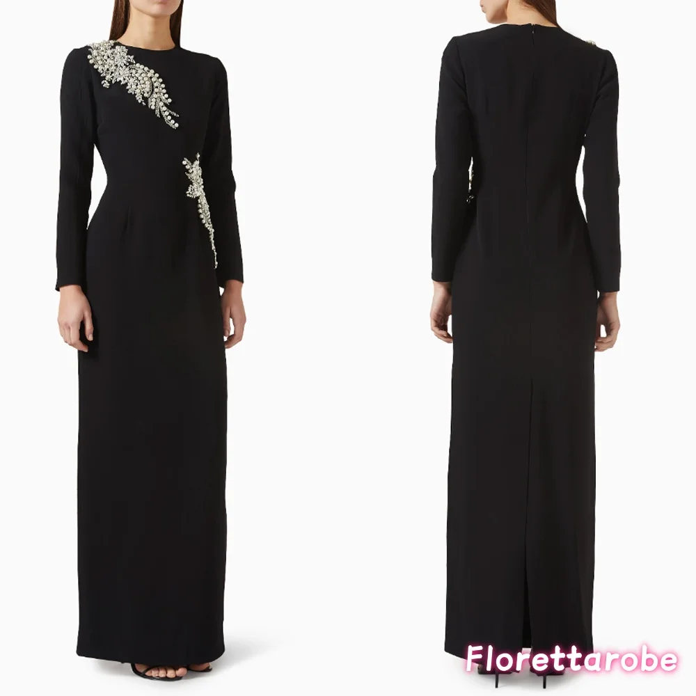 Черное вечернее платье с длинными рукавами и жемчугом с круглым вырезом, роскошные вечерние платья для женщин, элегантное платье для выпускного вечера на заказ
Черное вечернее платье с длинными рукавами и жемчугом с круглым вырезом, роскошные вечерние платья для женщин, элегантное платье для выпускного вечера на заказ