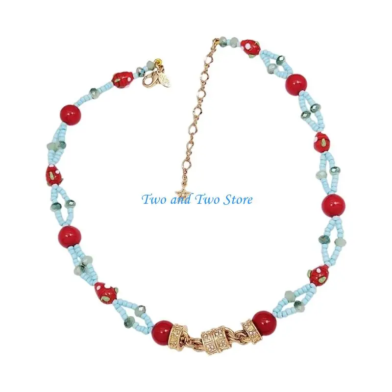 HX6F Colorful Vegetable And Fruit Inspired Beaded Necklace With Shimmering Rhinestones Detail For Girls And Women
HX6F Colorful Vegetable And Fruit Inspired Beaded Necklace With Shimmering Rhinestones Detail For Girls And Women