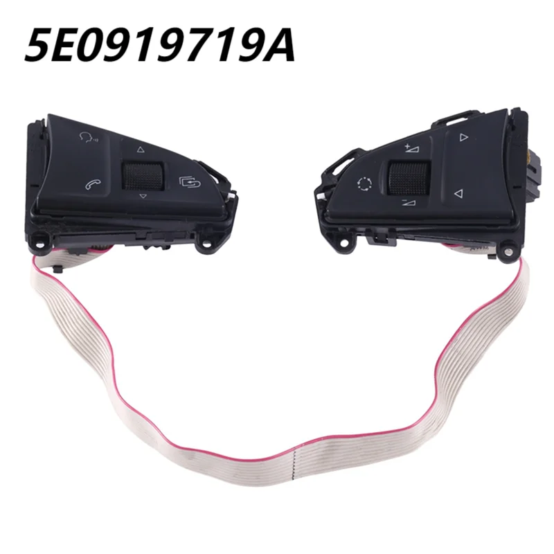 5E0919719A Steering Wheel Multi-Function Buttons Cruise Control Switch for Skoda Fabia Octavia 2013-2023
5E0919719A Steering Wheel Multi-Function Buttons Cruise Control Switch for Skoda Fabia Octavia 2013-2023