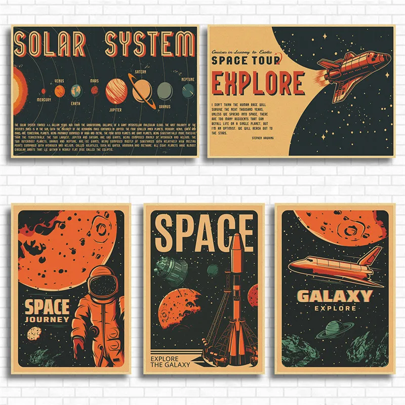 Space Shuttle Astronaut Astronomy Moon Walk Poster Coffee Bar Room Decor Living Room Retro Kraft Paper Wall Sticker Art Painting
Space Shuttle Astronaut Astronomy Moon Walk Poster Coffee Bar Room Decor Living Room Retro Kraft Paper Wall Sticker Art Painting