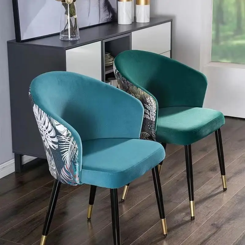 European Home Furniture Fashion Green Craft Velvet Dining Chair Hotel Backrest Dining Chair Leisure Chair
European Home Furniture Fashion Green Craft Velvet Dining Chair Hotel Backrest Dining Chair Leisure Chair