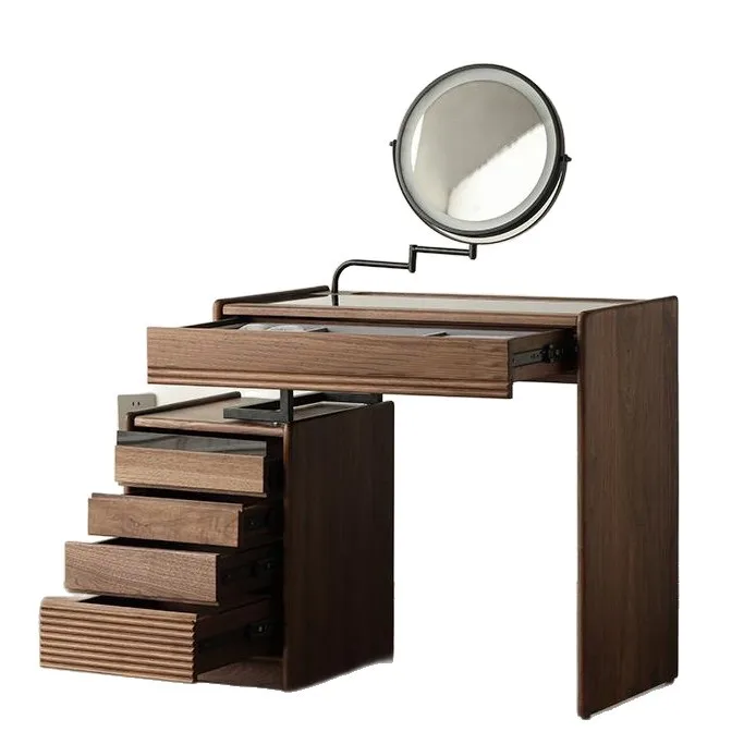 #Solid Wood American Style Vanity Table with Chest Drawers and Storage Cabinet for Bedroom Makeup-Multifunctional
#Solid Wood American Style Vanity Table with Chest Drawers and Storage Cabinet for Bedroom Makeup-Multifunctional