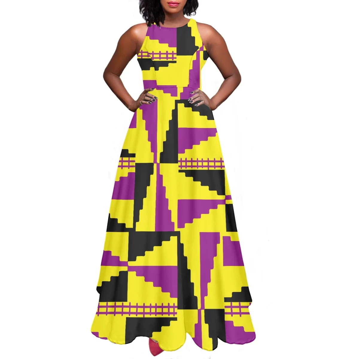 Yellow custom dress women tapa traditional tribal print summer casual dress polynesian samoan plus size sleeveless dress
Yellow custom dress women tapa traditional tribal print summer casual dress polynesian samoan plus size sleeveless dress