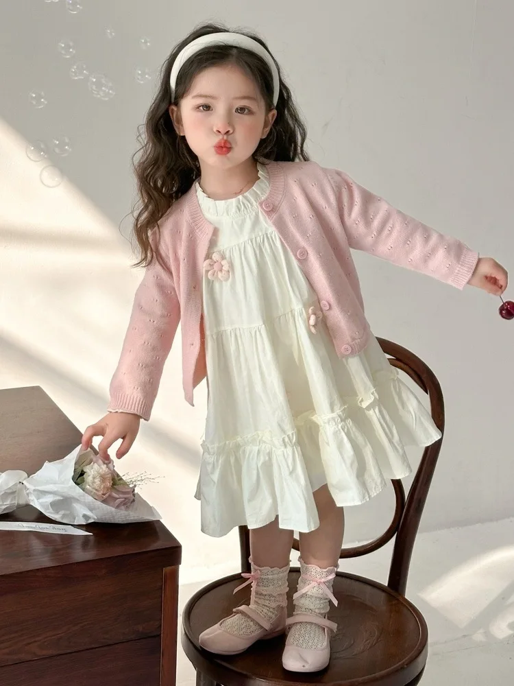 Girls' Dress Set Spring and Autumn Outfit2025New Stylish Baby Girl Princess Dress Cardigan Dress for Children
Girls' Dress Set Spring and Autumn Outfit2025New Stylish Baby Girl Princess Dress Cardigan Dress for Children