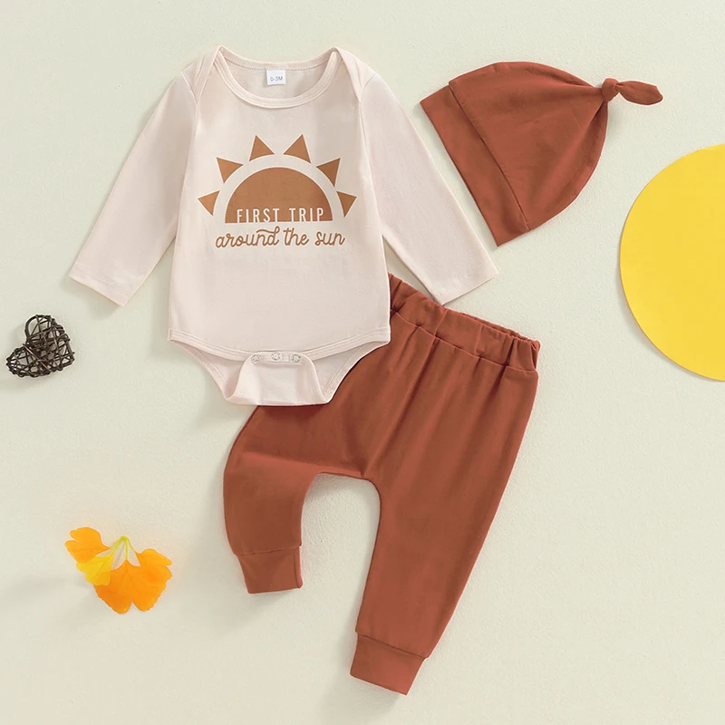 2024-05-27 Lioraitiin 6-18M Baby Boys Pants Set, Long Sleeve Crew Neck Sun Print Romper with Sweatpants and Hat Fall Outfit
2024-05-27 Lioraitiin 6-18M Baby Boys Pants Set, Long Sleeve Crew Neck Sun Print Romper with Sweatpants and Hat Fall Outfit