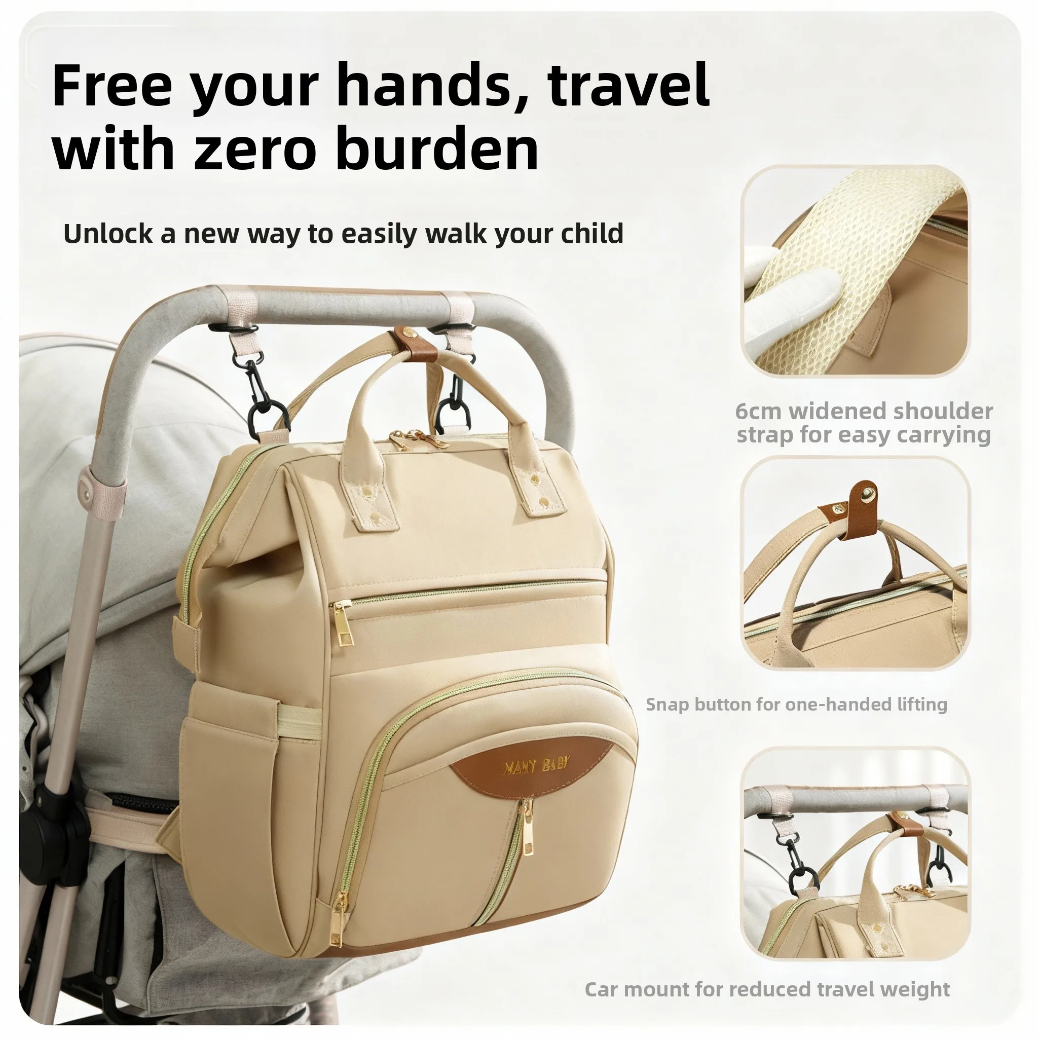 Faionable Large Capaci Materni Bapa Multi-Functional Women's Double oulder Bag for Traveling And Outings Suitable...
Faionable Large Capaci Materni Bapa Multi-Functional Women's Double oulder Bag for Traveling And Outings Suitable...