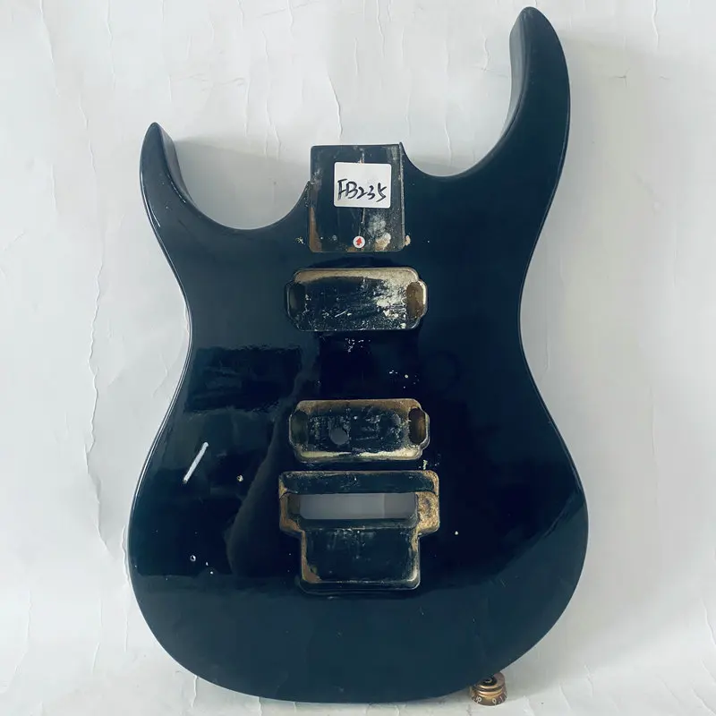 FB235 Left Hand Black Color Solid Wood Floyd Rose Tremeolo Bridge Electric Guitar Body with HH Pickups for Replace DIY
FB235 Left Hand Black Color Solid Wood Floyd Rose Tremeolo Bridge Electric Guitar Body with HH Pickups for Replace DIY