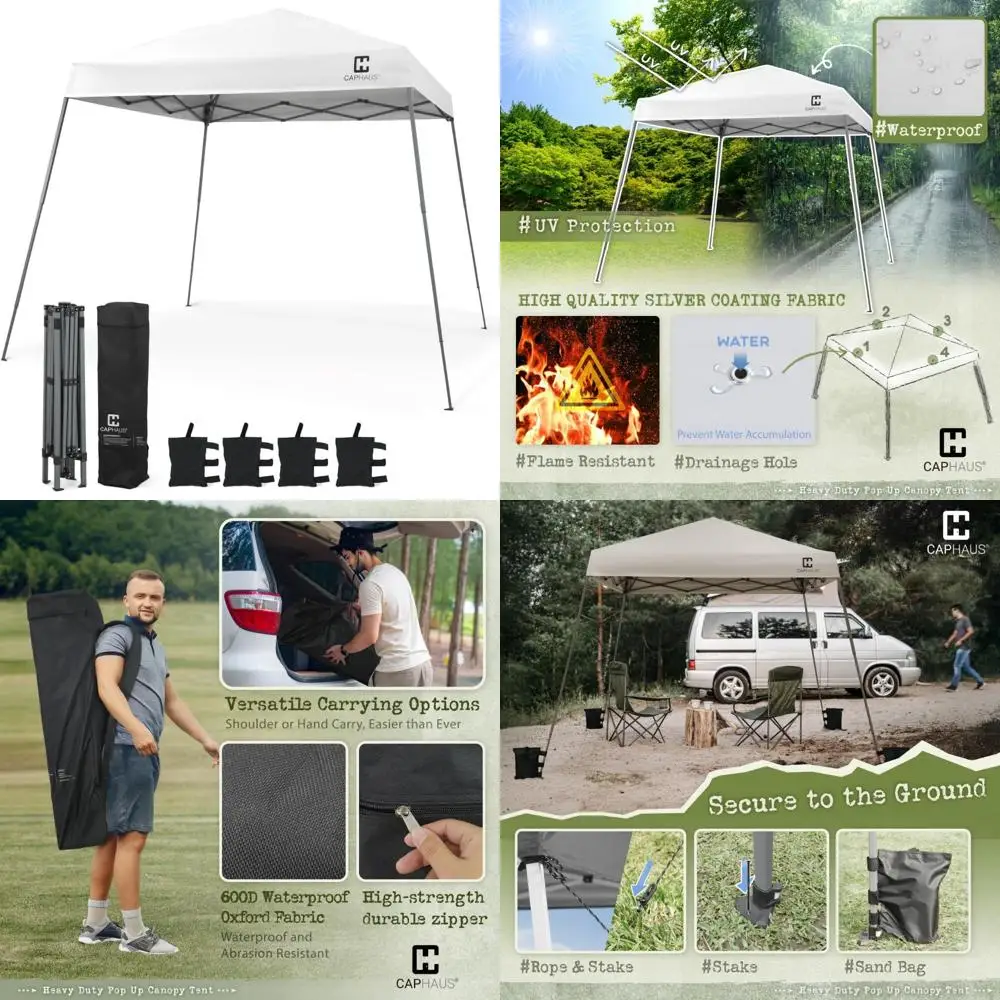 Сверхмощная всплывающая палатка с навесом 8x8 мгновенного действия — коммерческий класс с центральным замком, портативное складное укрытие для мероприятий на открытом воздухе
Сверхмощная всплывающая палатка с навесом 8x8 мгновенного действия — коммерческий класс с центральным замком, портативное складное укрытие для мероприятий на открытом воздухе