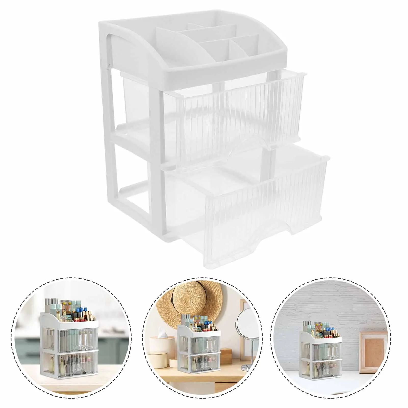 Drawer Storage Cabinet Desk Divider Organizer Care White Cosmetics Display Case
Drawer Storage Cabinet Desk Divider Organizer Care White Cosmetics Display Case