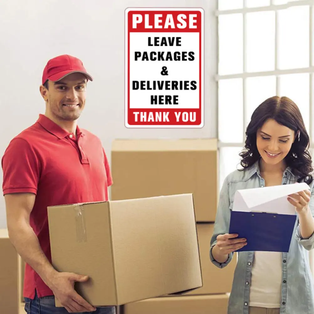 Delivery Sign Sticker Leave Packages Here Wall Sign PVC Material Self-Adhesive Water-Resistant Easy Apply Flat Surface Package
Delivery Sign Sticker Leave Packages Here Wall Sign PVC Material Self-Adhesive Water-Resistant Easy Apply Flat Surface Package