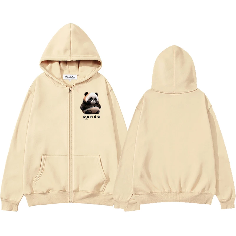 Fat Panda Print Men Women Zipper Hoodie Cool Cute Polyester Pocket Loose Thin Autumn Leisure Sweater
Fat Panda Print Men Women Zipper Hoodie Cool Cute Polyester Pocket Loose Thin Autumn Leisure Sweater