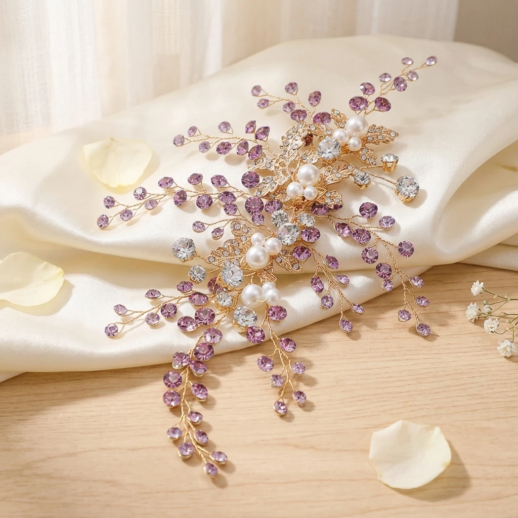 Bridal Hairband With Golden Leaves And Pearls For Wedding Ceremony Elegant Design Comfortable Fit
Bridal Hairband With Golden Leaves And Pearls For Wedding Ceremony Elegant Design Comfortable Fit