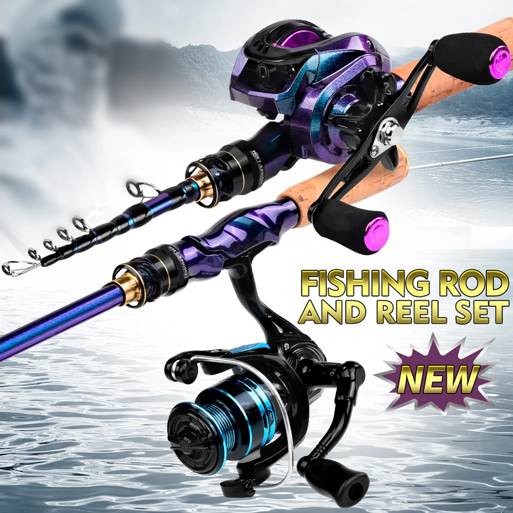 Fishing Rod Reel Combo-set 1.68/1.8/1.98m Telescopic Pole With Bag For Sea Boat Surf Baitcasting Reel Fishing Rod Parts
Fishing Rod Reel Combo-set 1.68/1.8/1.98m Telescopic Pole With Bag For Sea Boat Surf Baitcasting Reel Fishing Rod Parts