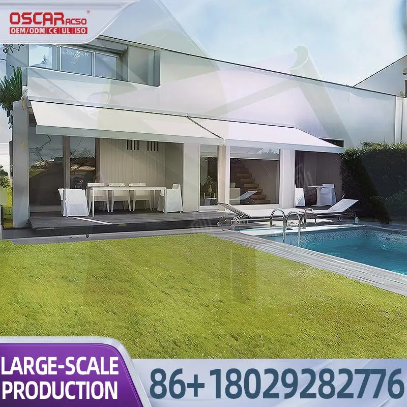 Outdoor Space Canopy Rain Resistant Aluminium Waterproof Retractable Full Cassette Awning for Doorway Retractable Awning
Outdoor Space Canopy Rain Resistant Aluminium Waterproof Retractable Full Cassette Awning for Doorway Retractable Awning