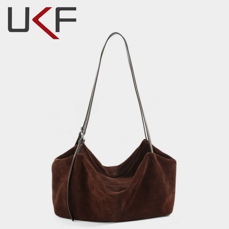 UKF Women's Suede Leather Shoulder Bags Ladies Soft Crossbody Bag Female Design Luxury Lazy Commuting Handbag сумка жен
UKF Women's Suede Leather Shoulder Bags Ladies Soft Crossbody Bag Female Design Luxury Lazy Commuting Handbag сумка жен
