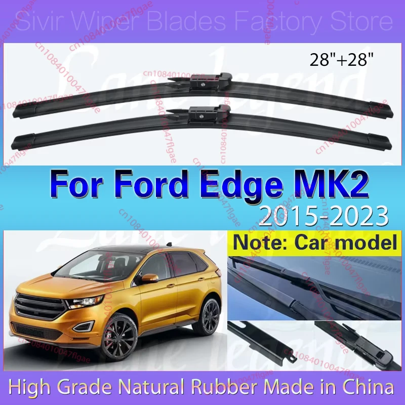 Wiper LHD Front Wiper Blades For Ford Edge MK2 2015 - 2023 Windshield Windscreen Window Car Rain Brushes 2020 2021 2022 28"+28"
Wiper LHD Front Wiper Blades For Ford Edge MK2 2015 - 2023 Windshield Windscreen Window Car Rain Brushes 2020 2021 2022 28"+28"