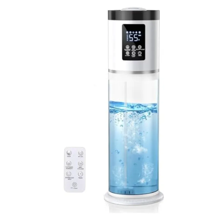 8L/2.1Gal Humidifiers for Bedroom Large Room with Clear Tank 7-Color Light 36dB Ultrasonic Cool Mist Humidifiers with Humidista
8L/2.1Gal Humidifiers for Bedroom Large Room with Clear Tank 7-Color Light 36dB Ultrasonic Cool Mist Humidifiers with Humidista