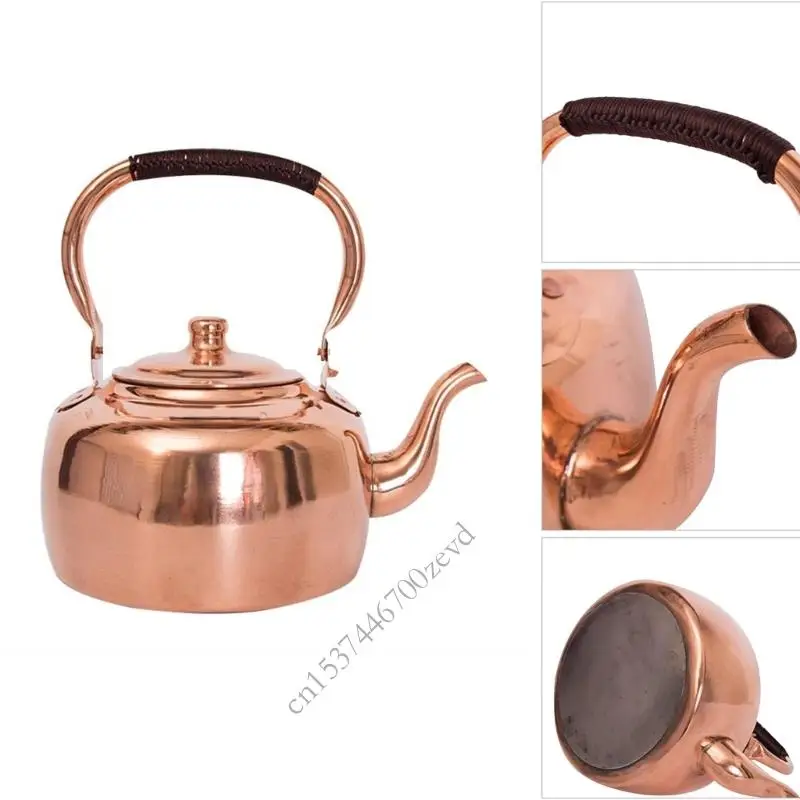 Elegant Handmade Coppers Water Kettles 3Leter Retro Gas Induction Kitchenwares P9YB
Elegant Handmade Coppers Water Kettles 3Leter Retro Gas Induction Kitchenwares P9YB