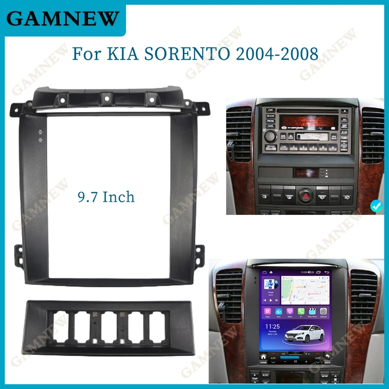 Автомобильный радиоприемник 9,7 дюйма, 2 Din, облицовка для KIA SORENTO 2004-2008, мультимедийная рамка в стиле Tesla, видеоплеер, навигация, DVD-панель, отделка
Автомобильный радиоприемник 9,7 дюйма, 2 Din, облицовка для KIA SORENTO 2004-2008, мультимедийная рамка в стиле Tesla, видеоплеер, навигация, DVD-панель, отделка