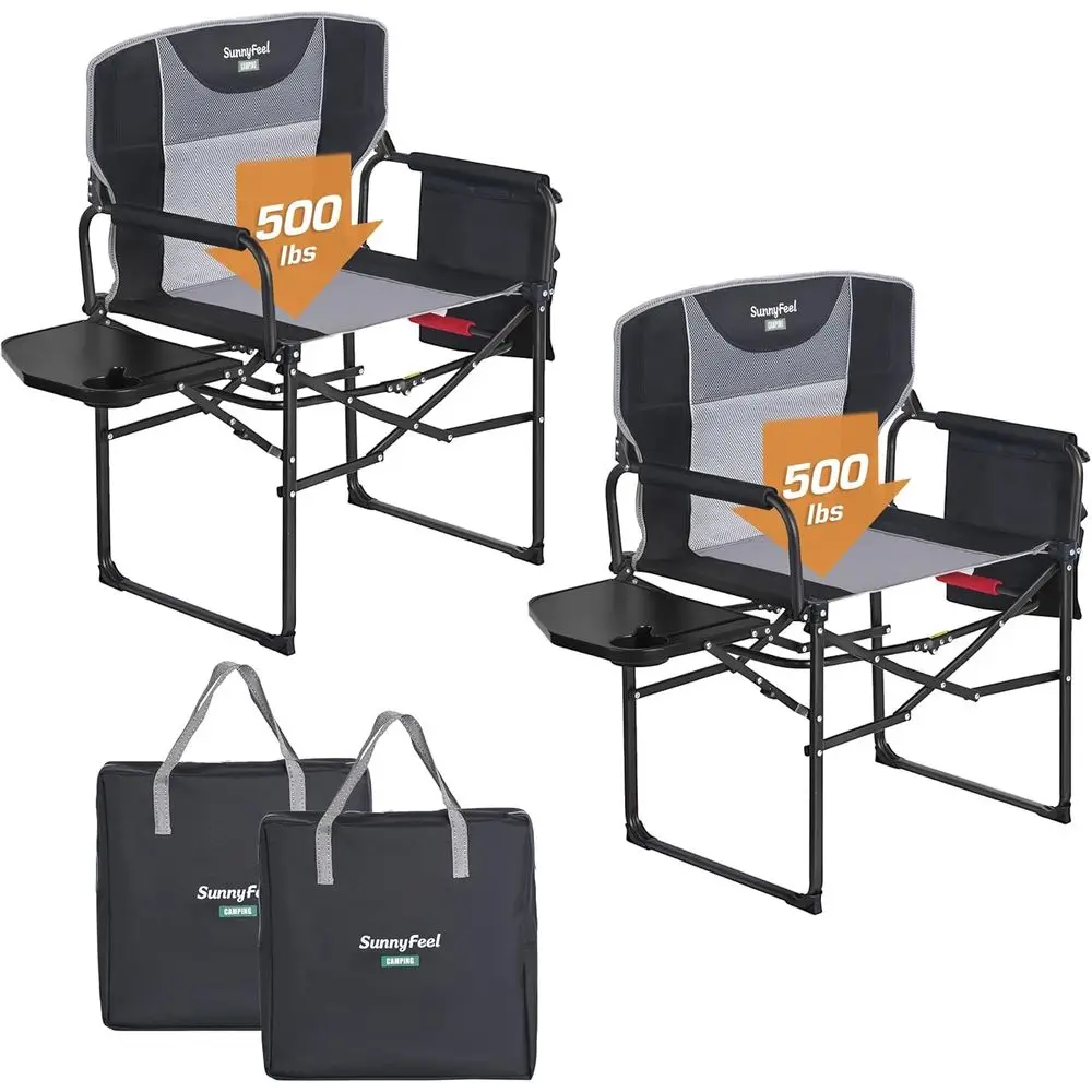 Heavy-Duty Portable Folding Chair with Side Table, 500 lbs Capacity, Ideal for Outdoor Activities
Heavy-Duty Portable Folding Chair with Side Table, 500 lbs Capacity, Ideal for Outdoor Activities