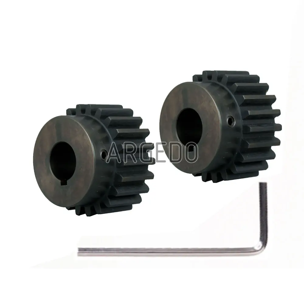 2PCS Spur Gear Rack Pinion 16-22 Teeth M2 Bore Dia. 6-22mm Pitch 6.28mm Straight Teeth Positive 45# Steel with Keyway & Boss
2PCS Spur Gear Rack Pinion 16-22 Teeth M2 Bore Dia. 6-22mm Pitch 6.28mm Straight Teeth Positive 45# Steel with Keyway & Boss