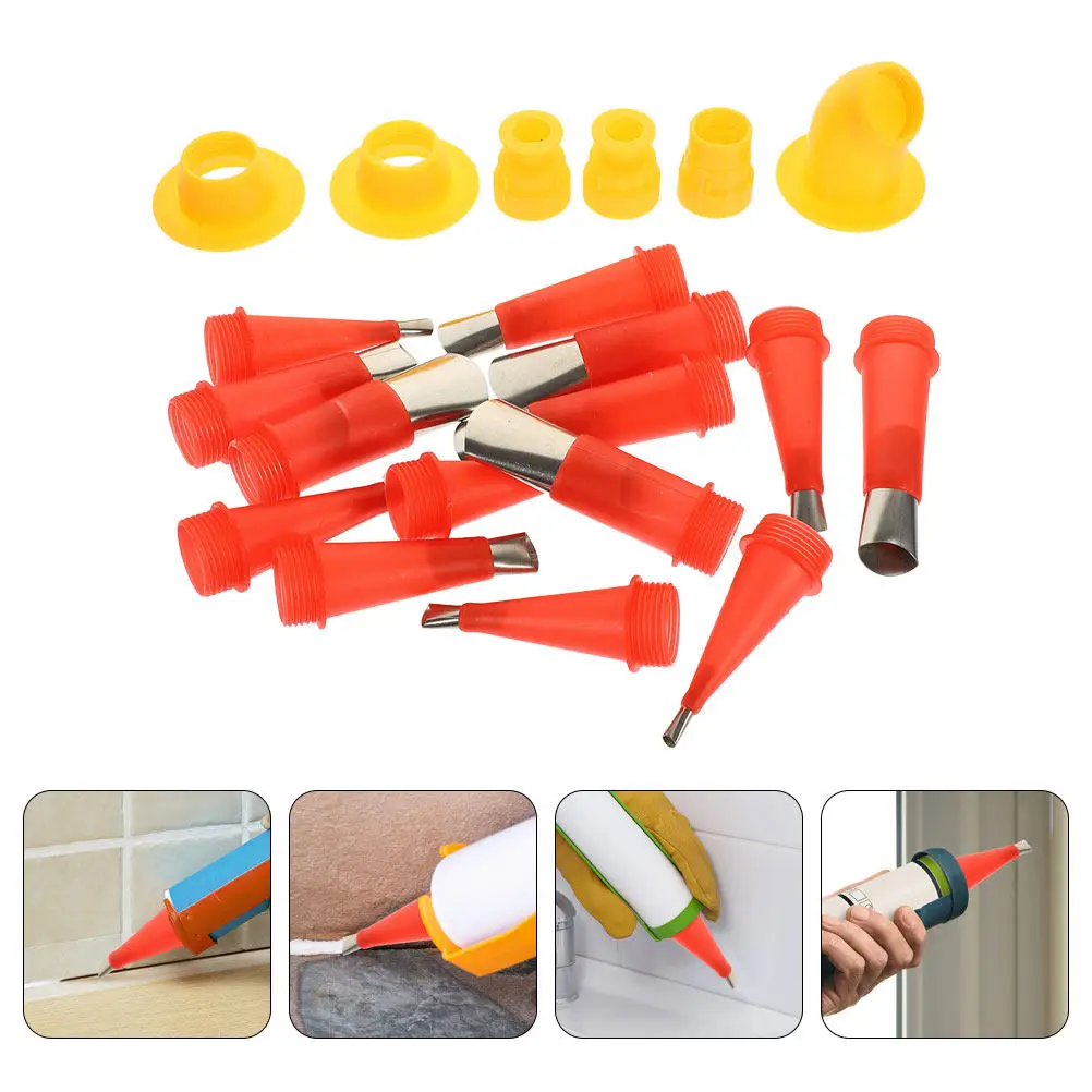 2Sets Caulking Finishing Tool Kit Reusable Silicone Caulking Nozzle Applicators for Smooth Precision Caulk Lines in Construction
2Sets Caulking Finishing Tool Kit Reusable Silicone Caulking Nozzle Applicators for Smooth Precision Caulk Lines in Construction