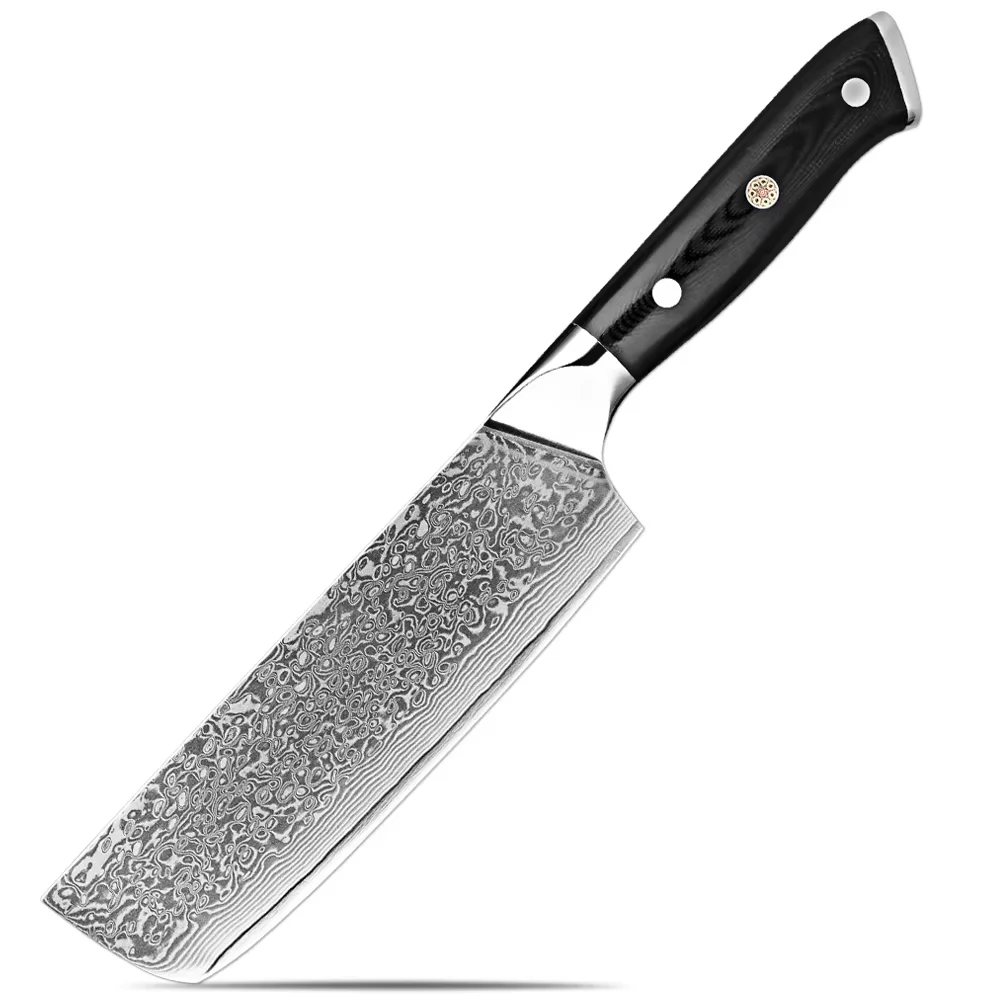 Дамасский нож Nakiri, 7 дюймов, профессиональный кухонный нож, черный G10, эргономичная ручка, мульти-нож шеф-повара, нож для мяса, тесак для овощей, острый
Дамасский нож Nakiri, 7 дюймов, профессиональный кухонный нож, черный G10, эргономичная ручка, мульти-нож шеф-повара, нож для мяса, тесак для овощей, острый