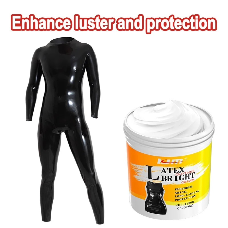KJM 150G Latex & Leather Shine Cream Instant Brightening Gloss Restorer for Latex Garments Automotive Leather Surfaces
KJM 150G Latex & Leather Shine Cream Instant Brightening Gloss Restorer for Latex Garments Automotive Leather Surfaces