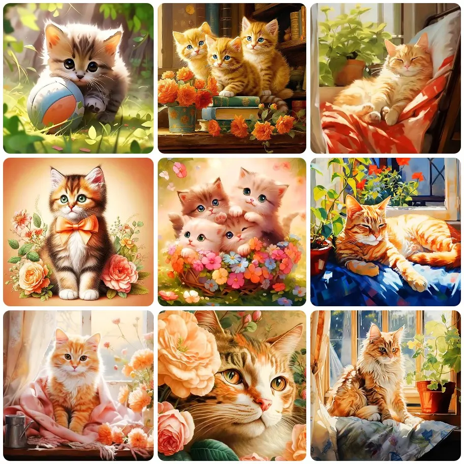 Cozy Orange Cat Collection Jigsaw Puzzle, Cute Kittens in Sunlit Floral Windowsills Game Family Fun Puzzles Educational Gift
Cozy Orange Cat Collection Jigsaw Puzzle, Cute Kittens in Sunlit Floral Windowsills Game Family Fun Puzzles Educational Gift
