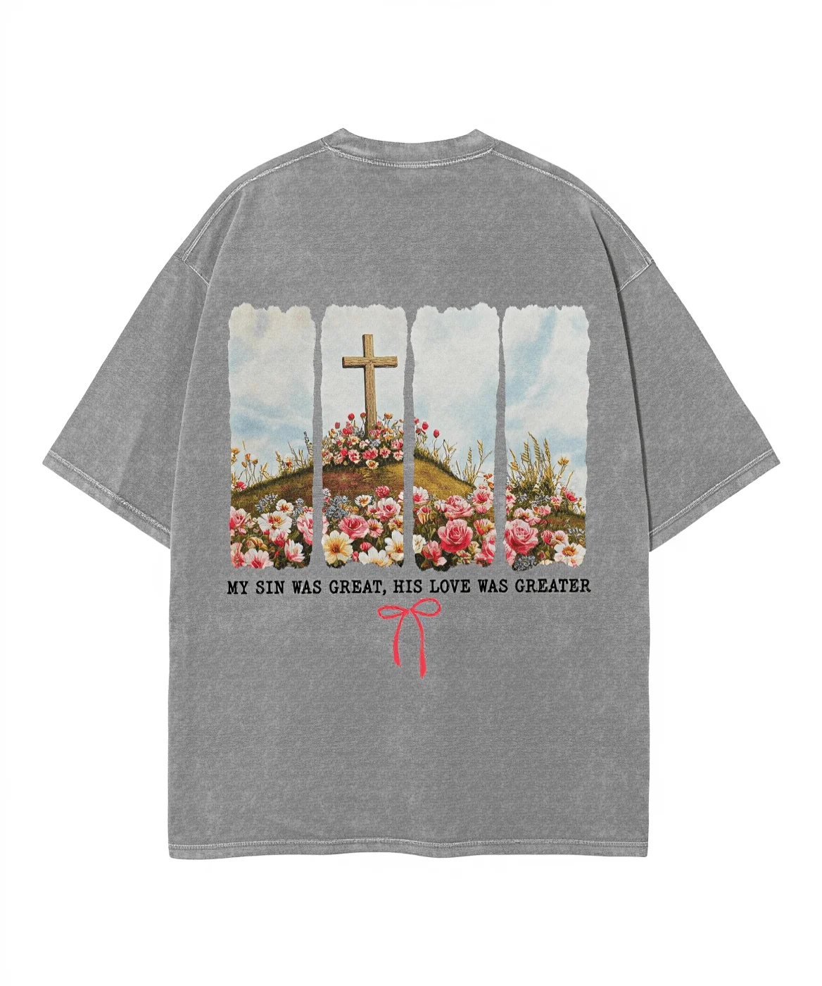 Vintage Washed Floral Cross Graphic Tee For Men Cotton Casual T-Shirt
Vintage Washed Floral Cross Graphic Tee For Men Cotton Casual T-Shirt