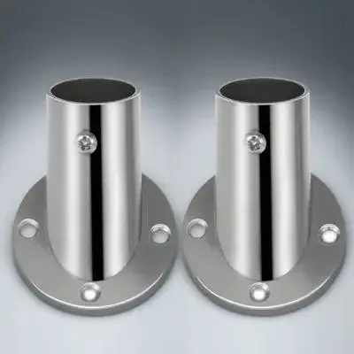 2Pcs Stainless Steel Closet Rod Bracket Flange Holder Strong Support Fixed Bracket for Wardrobe Towel Hanging Closet Rod
2Pcs Stainless Steel Closet Rod Bracket Flange Holder Strong Support Fixed Bracket for Wardrobe Towel Hanging Closet Rod