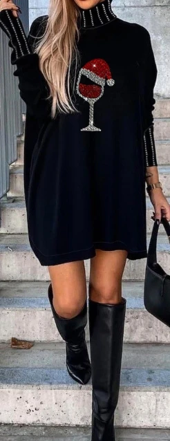 2023 Autumn Winter Spring New Fashion Casual Long Sleeved High Neck Flowing Dress Dresses for Women Elegant Female Clothing
2023 Autumn Winter Spring New Fashion Casual Long Sleeved High Neck Flowing Dress Dresses for Women Elegant Female Clothing