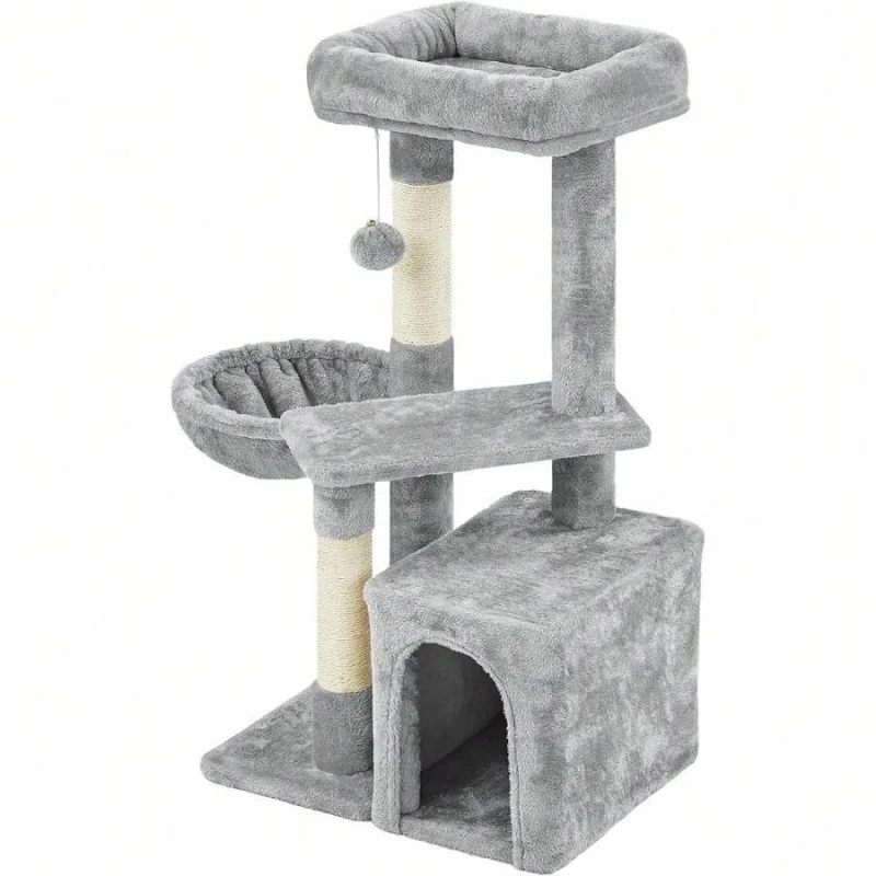 Topeakmart Cat Tree 34in Cat Tower Plush Cover With Condo, Platform & Basket For Indoor Kittens, Cat Furniture Activity Tree
Topeakmart Cat Tree 34in Cat Tower Plush Cover With Condo, Platform & Basket For Indoor Kittens, Cat Furniture Activity Tree