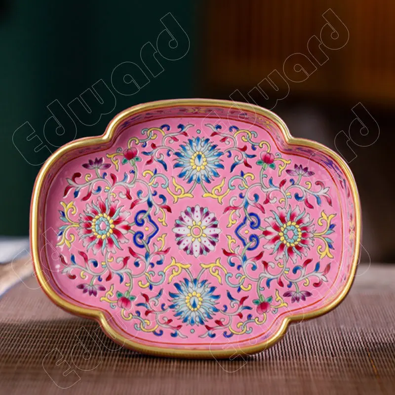Enamel Color Ceramic Tea Tray Gilded Edge Teas Trays Retro Style Ceramics Tea Tray Fruit Trays Decorative Coffee Trays Tea Table
Enamel Color Ceramic Tea Tray Gilded Edge Teas Trays Retro Style Ceramics Tea Tray Fruit Trays Decorative Coffee Trays Tea Table