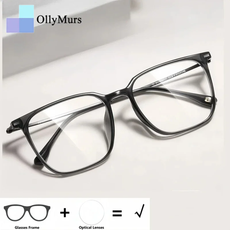 Мужские оптические очки OLLYMURS с антибликовым покрытием и защитой от синего света, фотохромные очки, женские сверхлегкие модные оправы для очков
Мужские оптические очки OLLYMURS с антибликовым покрытием и защитой от синего света, фотохромные очки, женские сверхлегкие модные оправы для очков