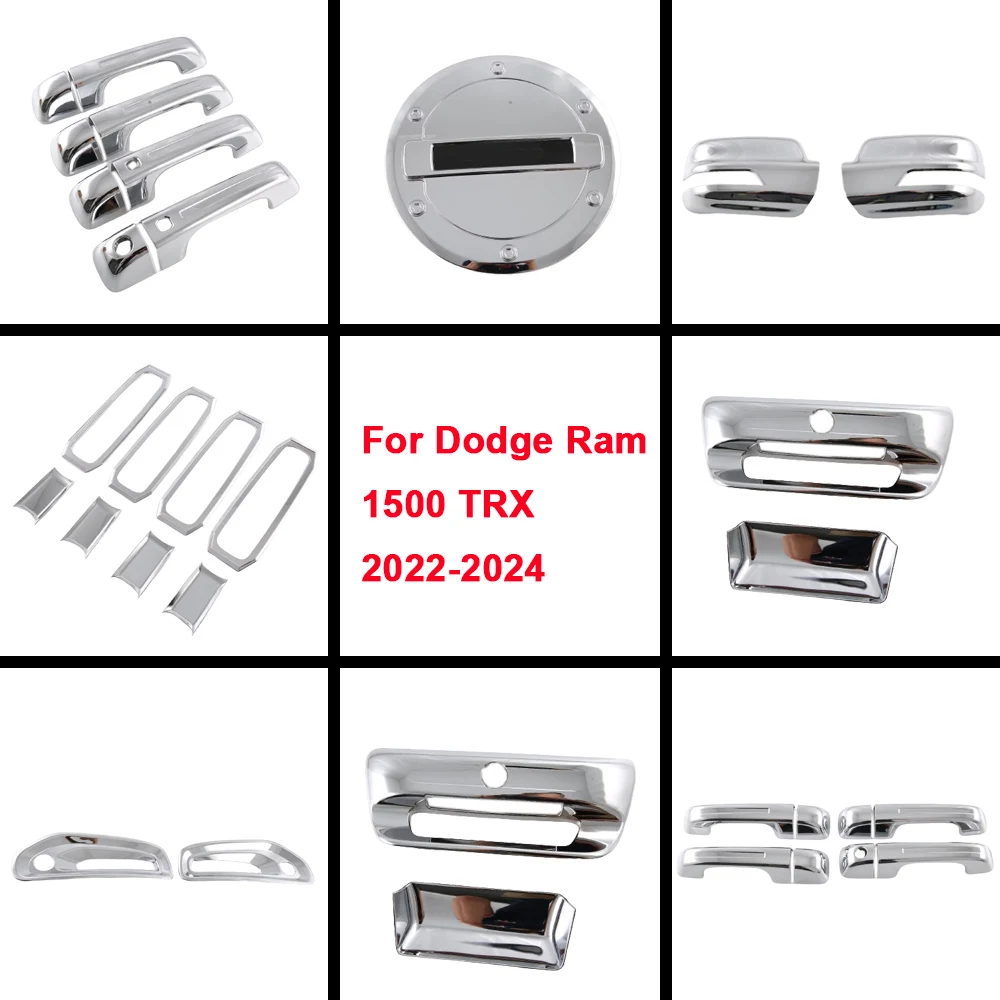 ABS Chrome Car Side Rearview Mirror Cover Handle Bowl Fog Light Frame Fuel Tank Cap Trim For Dodge Ram 1500 TRX 2022 2023 2024
ABS Chrome Car Side Rearview Mirror Cover Handle Bowl Fog Light Frame Fuel Tank Cap Trim For Dodge Ram 1500 TRX 2022 2023 2024