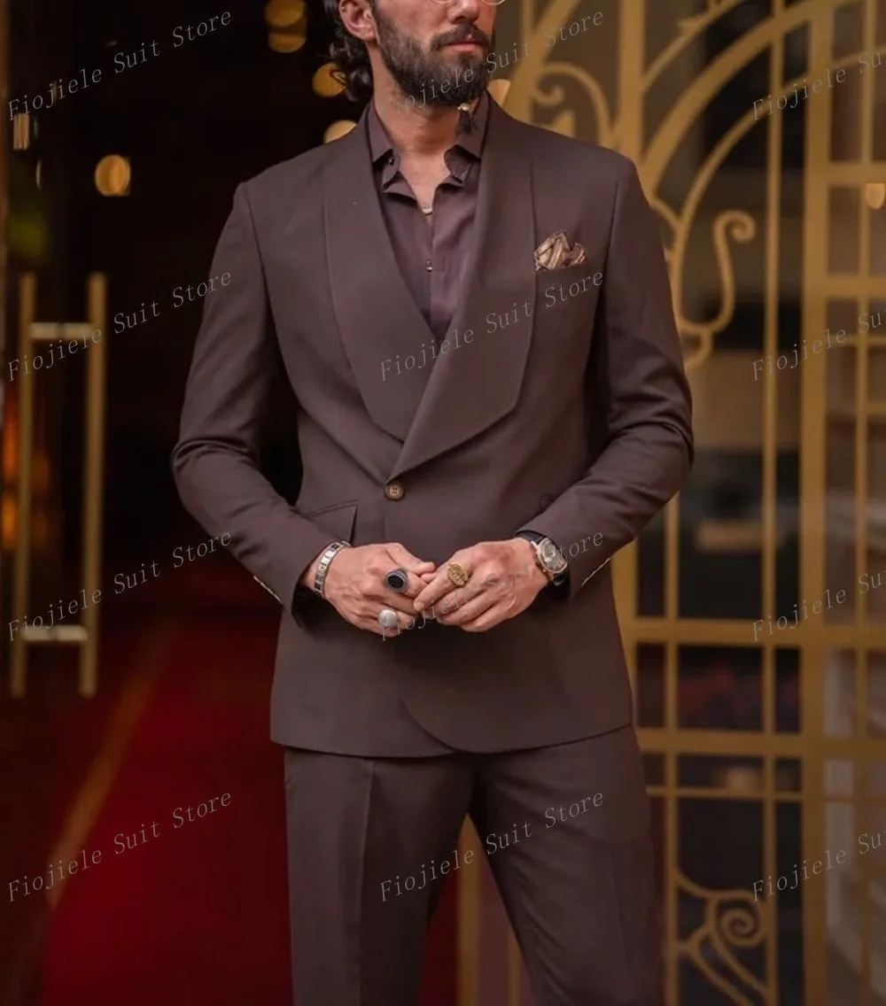 Men Brown Business Suit Groom Groomsman Tuxedos Wedding Party Formal Occasion 2 Piece Set Jacket And Pants C01
Men Brown Business Suit Groom Groomsman Tuxedos Wedding Party Formal Occasion 2 Piece Set Jacket And Pants C01
