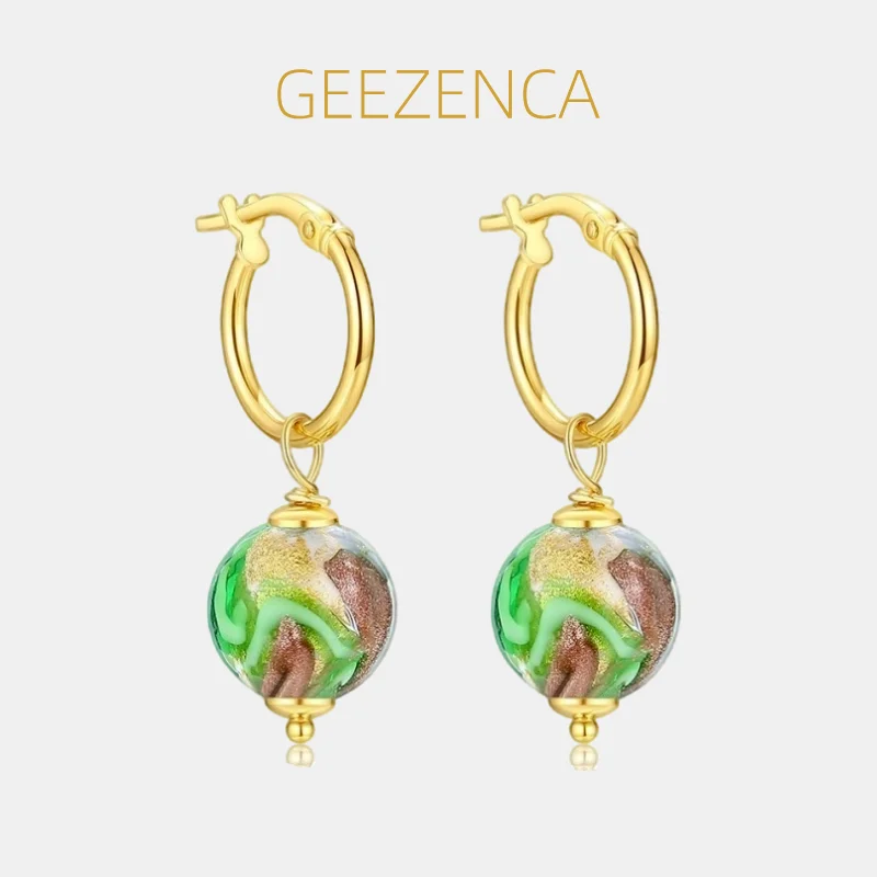 GEEZENCA, серебро 925 пробы, золото 18 карат, радужная глазурь, висячие серьги для женщин, изящные серьги-обнимашки с дисковым шариком, модный подарок
GEEZENCA, серебро 925 пробы, золото 18 карат, радужная глазурь, висячие серьги для женщин, изящные серьги-обнимашки с дисковым шариком, модный подарок