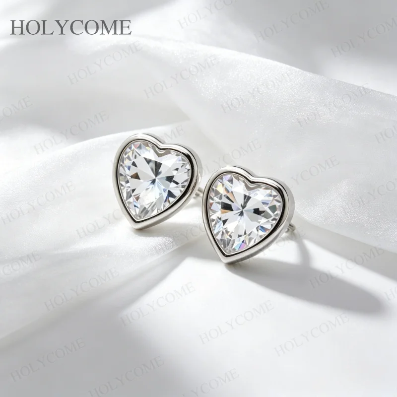 1/2/4ct Heart Lab Moissanite Diamond Stud Earring 100% Real 925 Sterling Silver Wedding Earrings for Women Party Jewelry
1/2/4ct Heart Lab Moissanite Diamond Stud Earring 100% Real 925 Sterling Silver Wedding Earrings for Women Party Jewelry