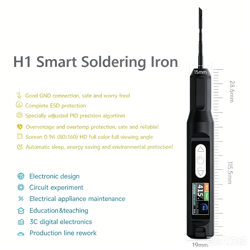65W Smart Soldering Iron Constant Temperature Soldering Pen Electrician Portable High-Power Repair Welding Tool
65W Smart Soldering Iron Constant Temperature Soldering Pen Electrician Portable High-Power Repair Welding Tool